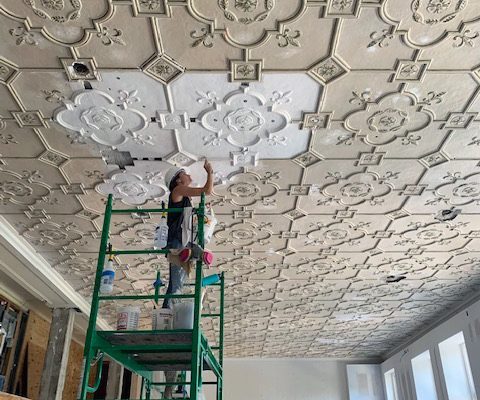 Historic Classroom ceiling restoration