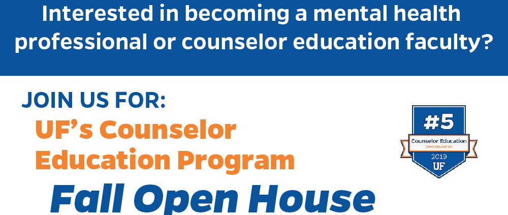 Counselor Education Fall Open House Flyer 2018