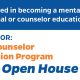 Counselor Education Fall Open House Flyer 2018