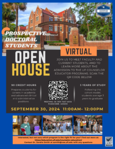 Open House Flyer for Prospective Doctoral Students