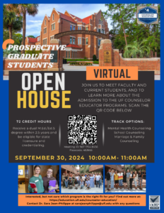 Open House Flyer for Prospective Masters Students