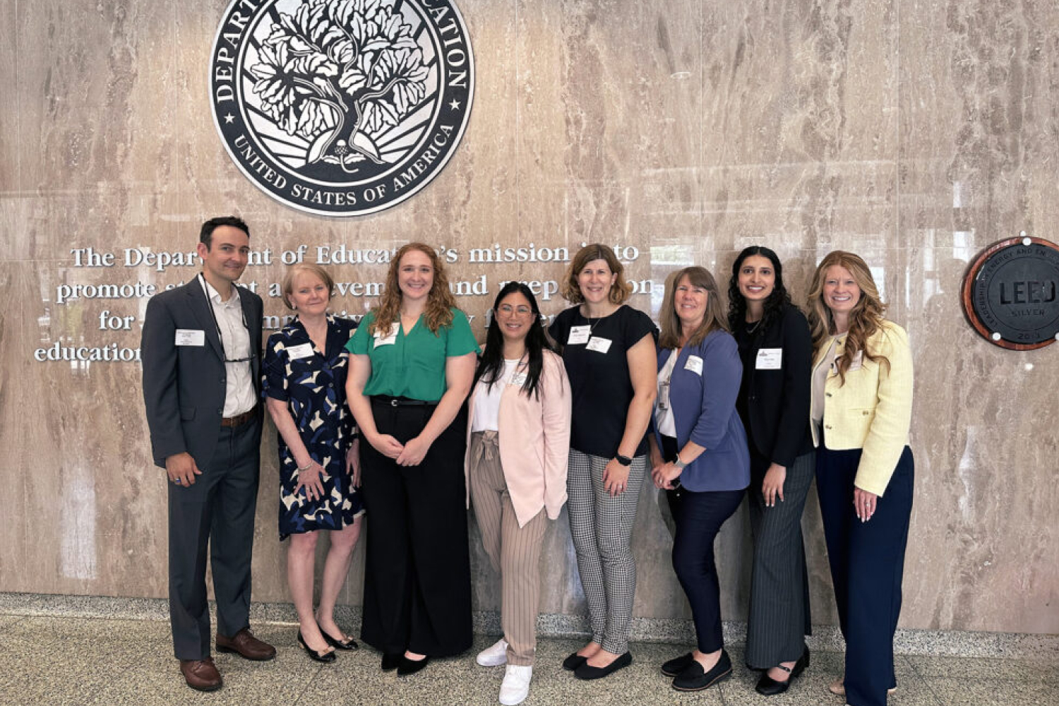Students at the Department of Education in Washington D.C.