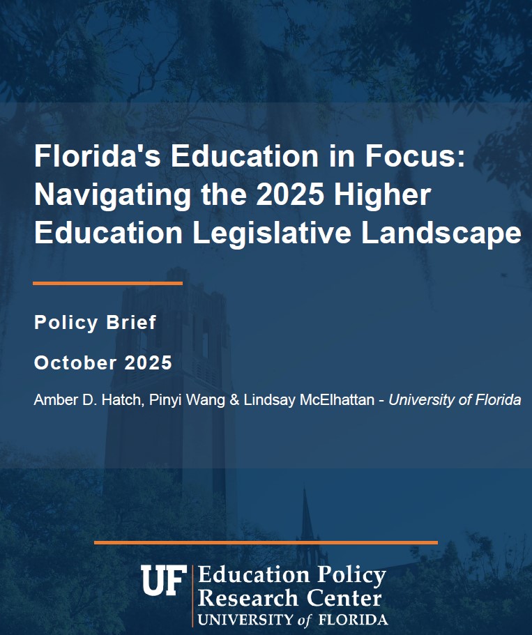 Cover of the 2025 EPRC Higher Ed Brief
