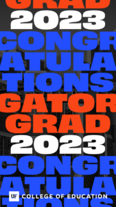 Gator Grad 2023 B/W Background