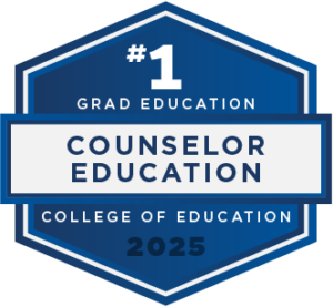 #1 in counselor education badge