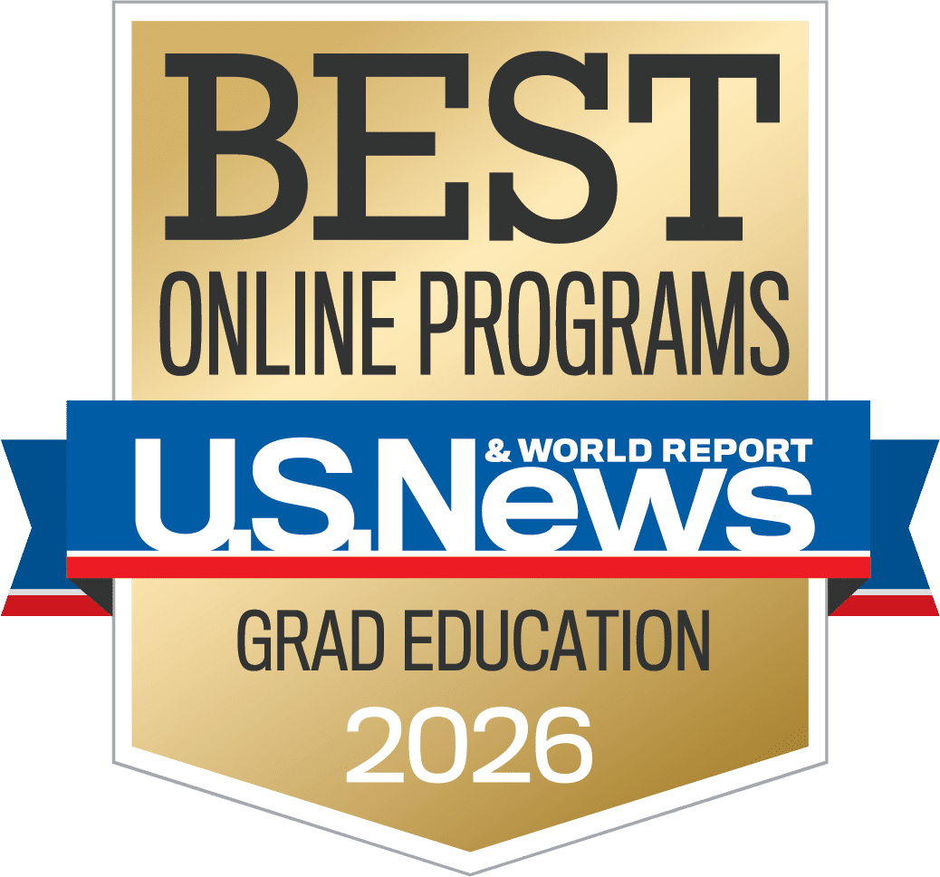 U.S. News & World Report online graduate education ranking badge