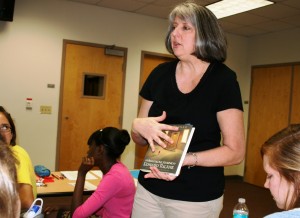 Holly Lane, shown teaching a literacy education class, led the accreditation effort with Linda Lombardino. Both are UF special education faculty members.