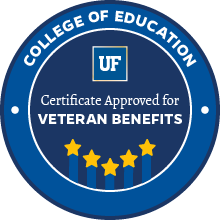 College of Education - Certificate Approved for Veteran Benefits