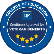 Certification approved for veteran benefits badge