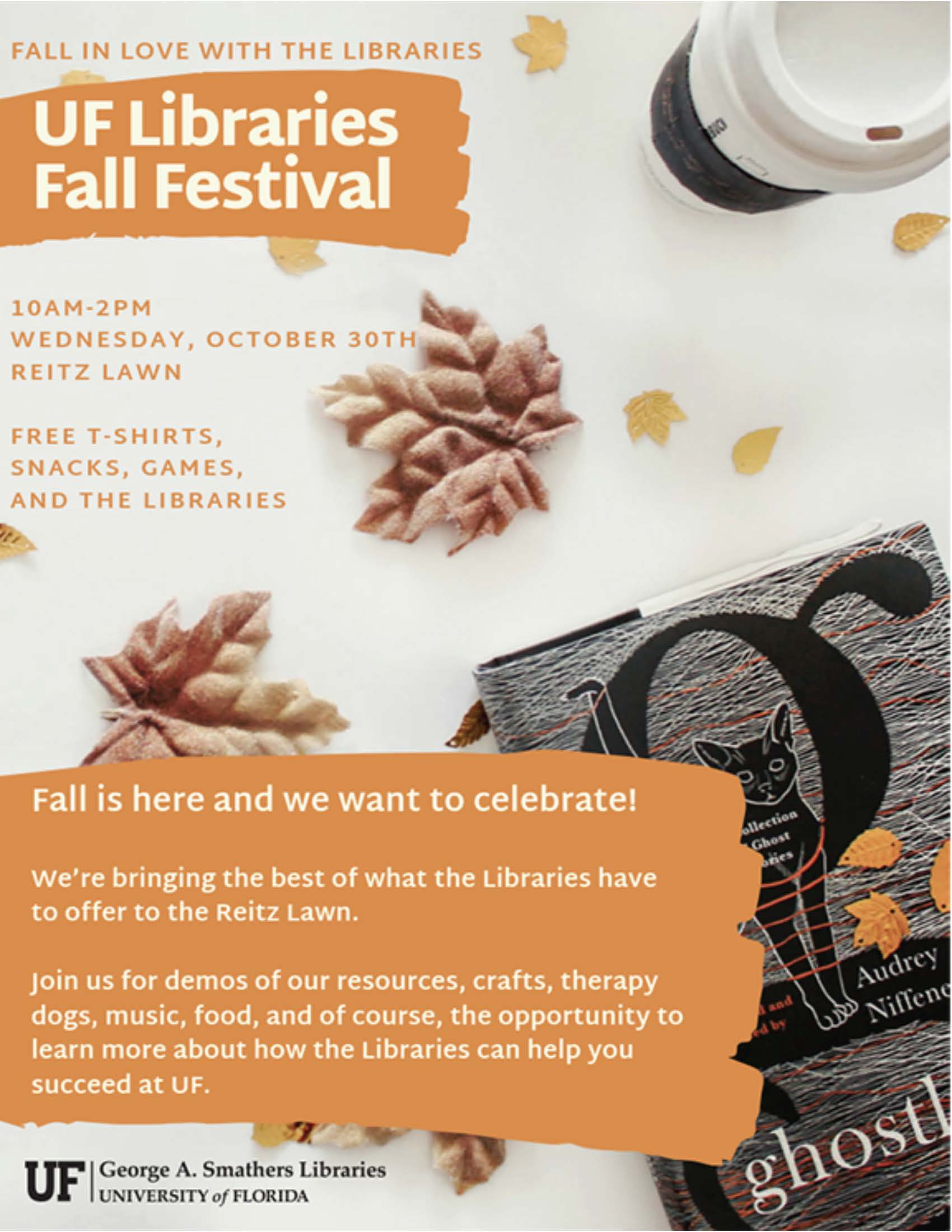 UF Libraries Fall Festival – Student Services