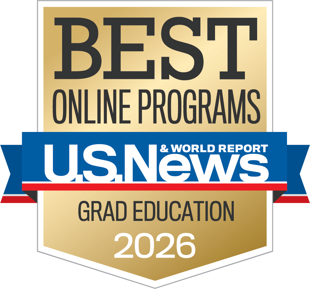 U.S. News & World Report online graduate education ranking badge