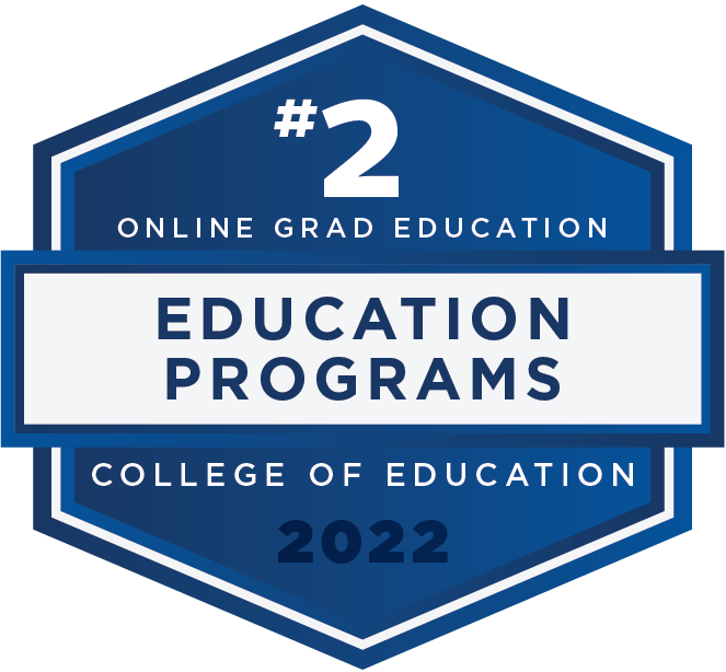 #2 - 2022 Rankings - Online Masters  - Education Programs