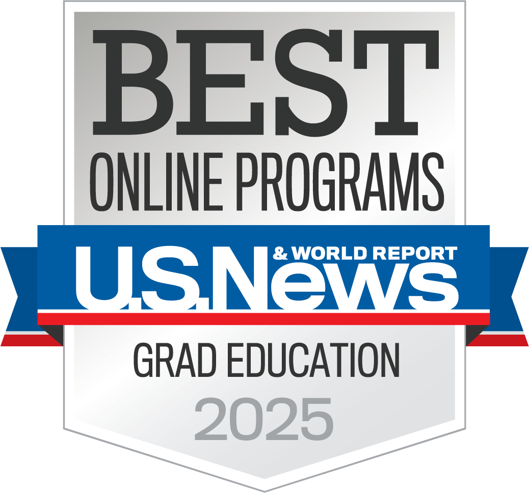 U.S. News & World Report online graduate education ranking badge